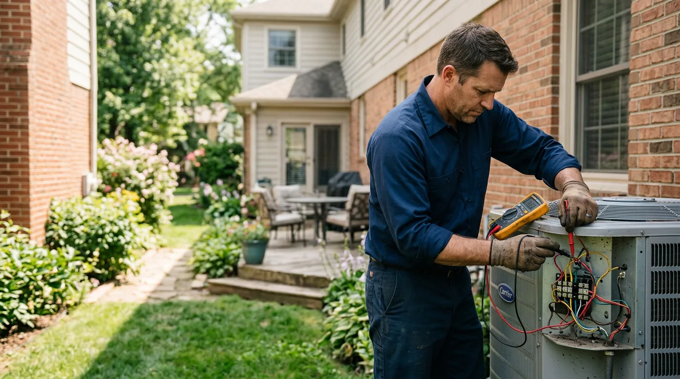 HVAC technician working near Hebron, NH